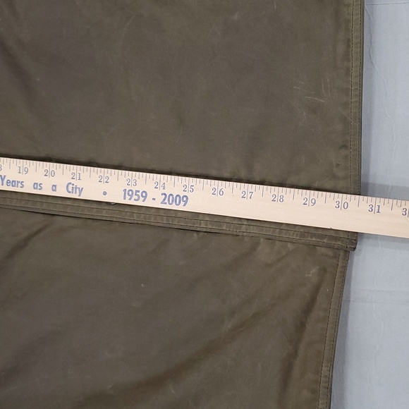 Filson waxed jacket men's XXL otter green quilt lining wool collar personalized - Picture 11 of 16